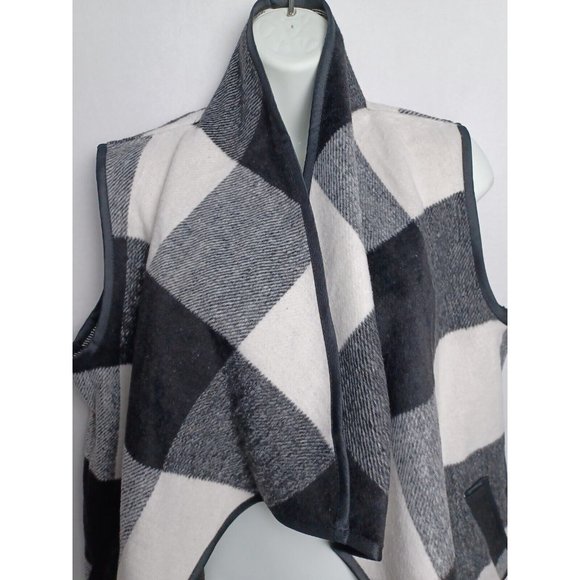 West Loop Buffalo Plaid Vest, Cotton Polyester & Wool Blend, Women's One Size - Picture 2 of 7
